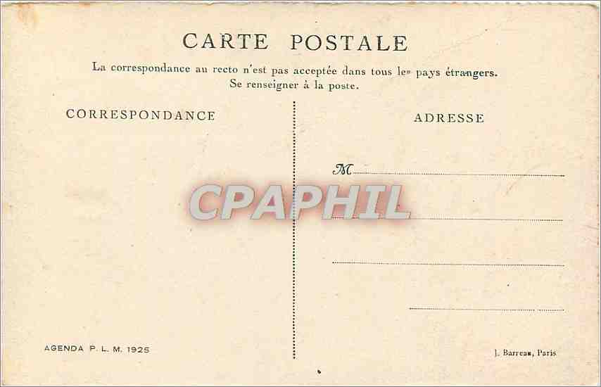 CPA Les Orgues d'Espaly Pres Le Puy  — Rückseite
