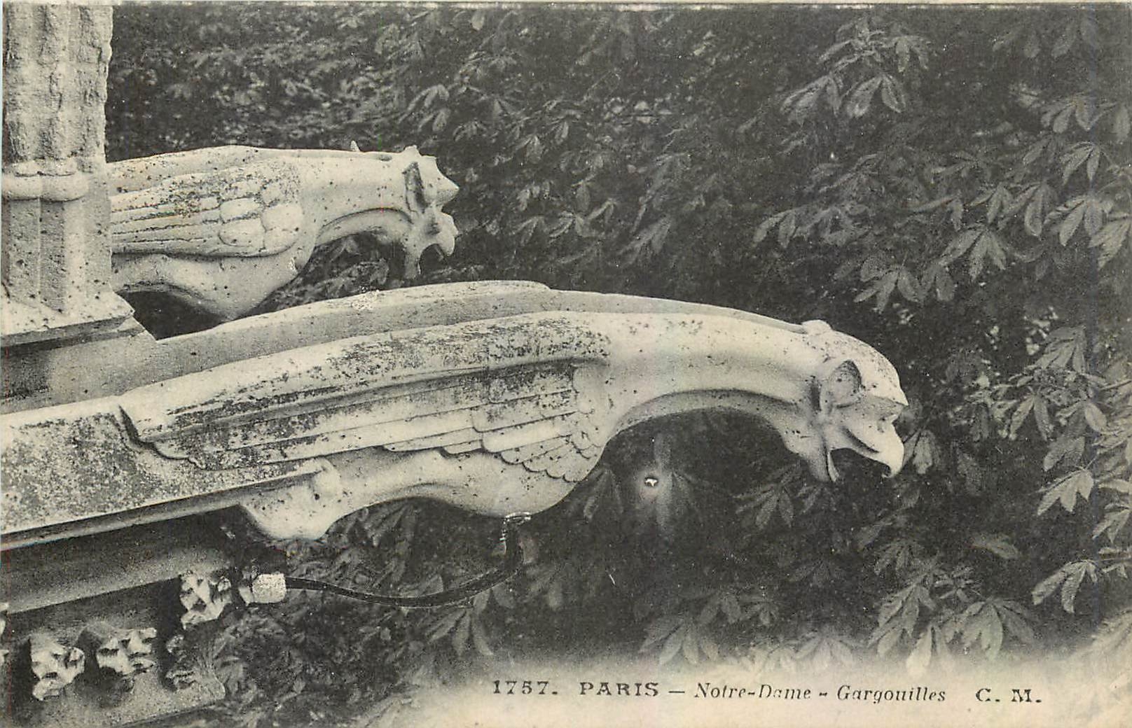 CPA Paris Notre Dame Gargouilles 