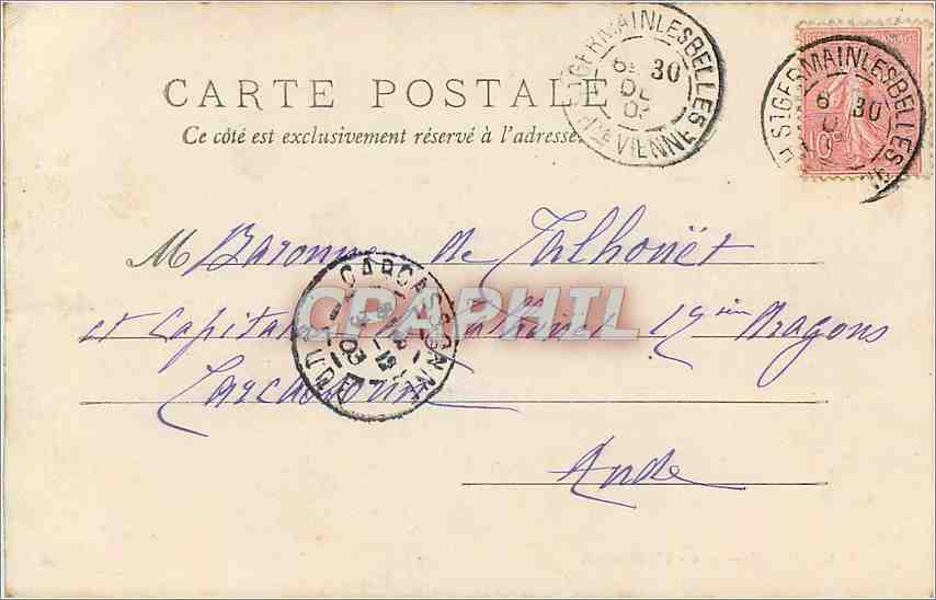 CPA Limoges L'Abbessaille  — Rückseite
