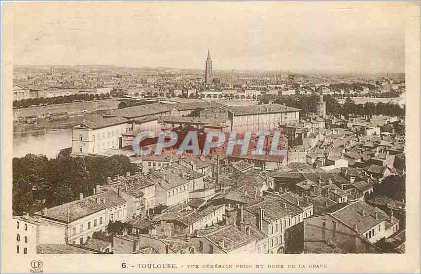 CPA Toulouse Vue generale prise du Dome de la Grave 
