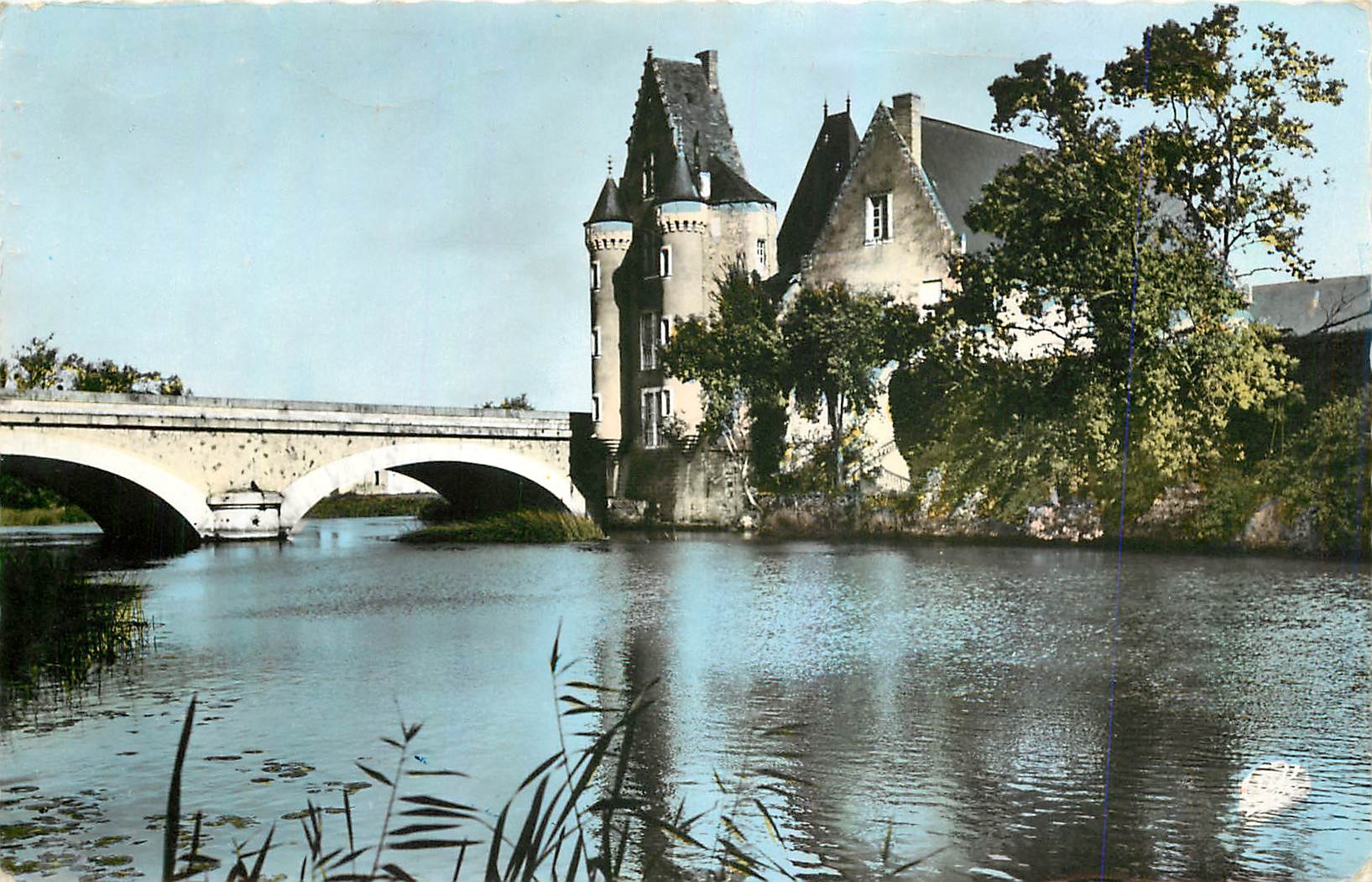 CPM La Fleche Le Chateau des Carmes et le Loir 