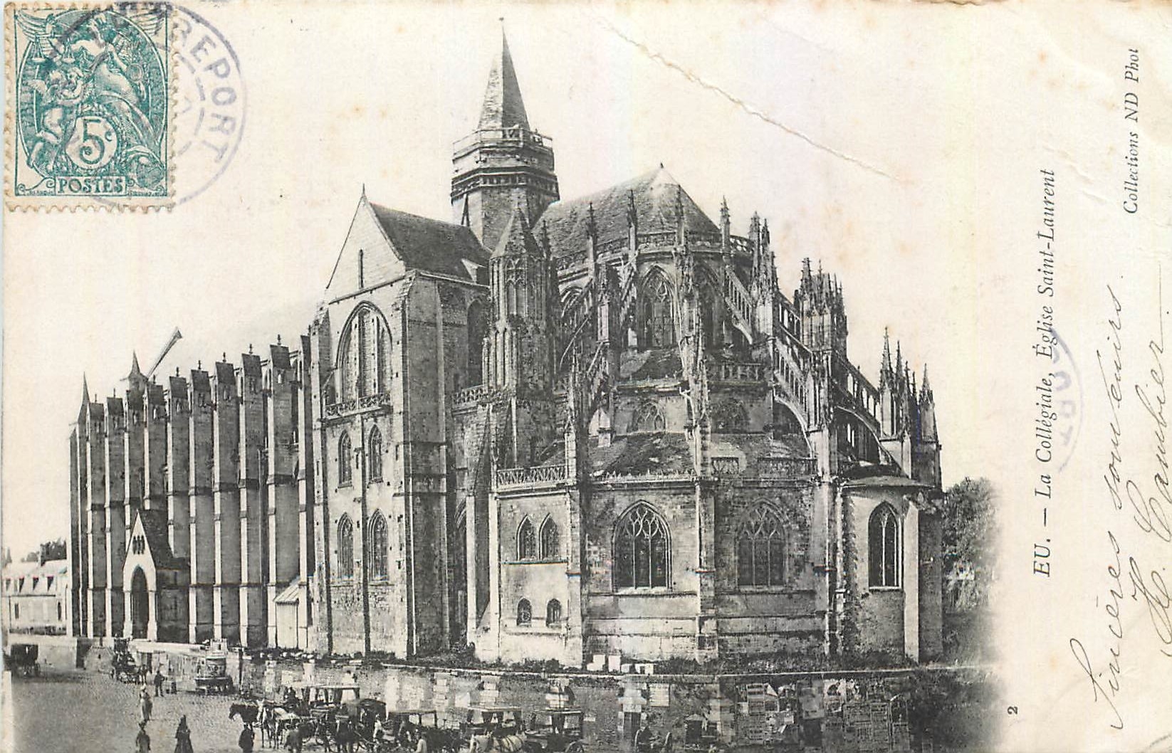 CPA Eu La Collegiale Eglise Saint Laurent 