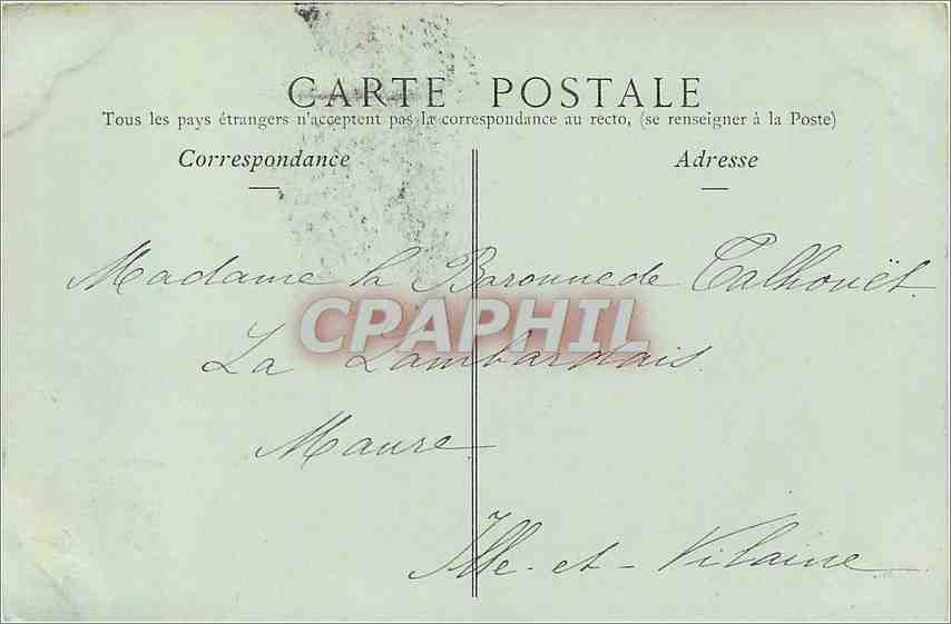 CPA Le Treport Les Villas de la Plage  — Rückseite