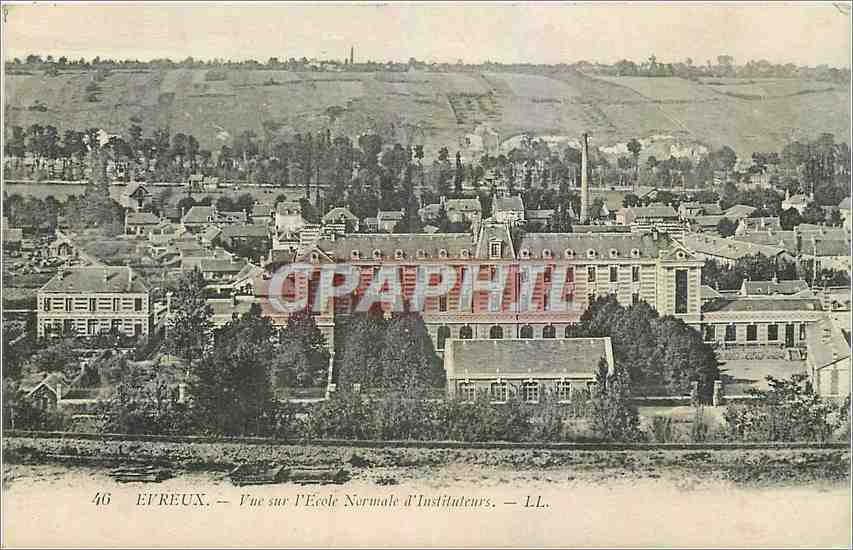 CPA Evreux Vue sur l'Ecole Normale d'Instituteurs 