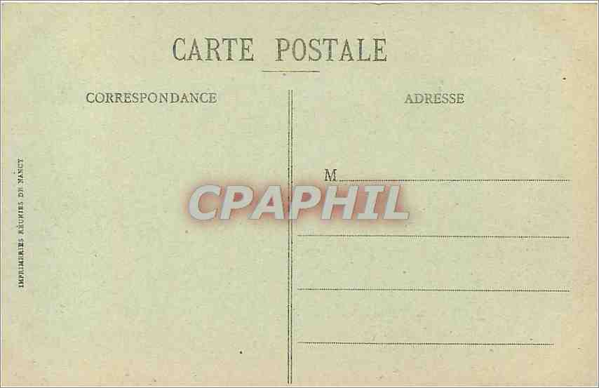 CPA Rouen Palais de Justice Facade Place Verdrel  — Verso