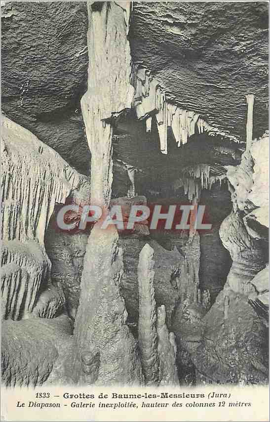 CPA Grottes de Baume les Messieurs Jura Le Diapason 