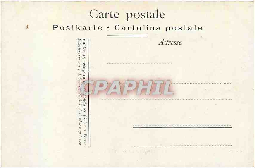 CPA Lac Leman La Pointe d'Yvoire  — Verso