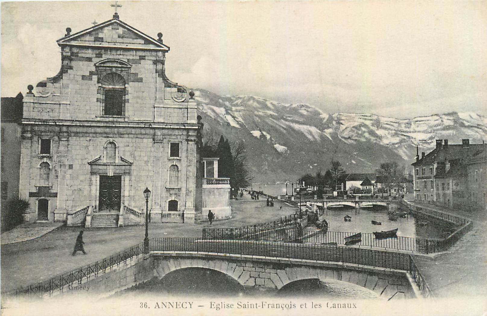 Annecy — Église Saint-François et les Canaux