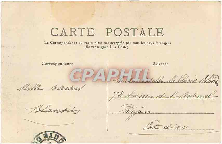 CPA Aix les Bains Vue generale de l'Etablissement Thermal  — Verso
