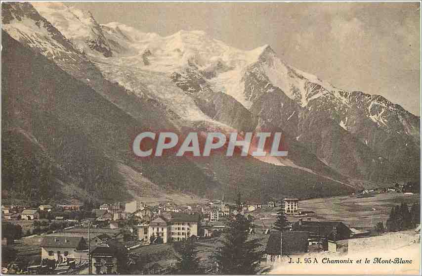 CPA Chamonix et le Mont Blanc 