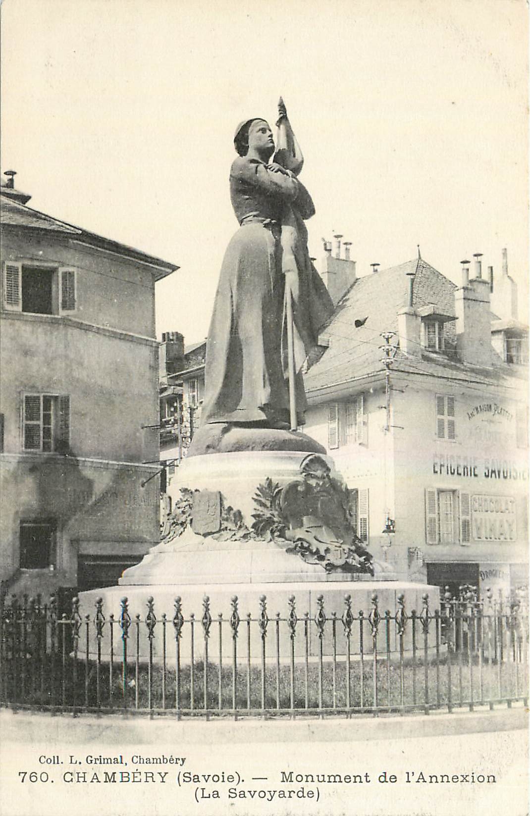 CPA Chambery Savoie Monument de l'Annexion La Savoyarde 