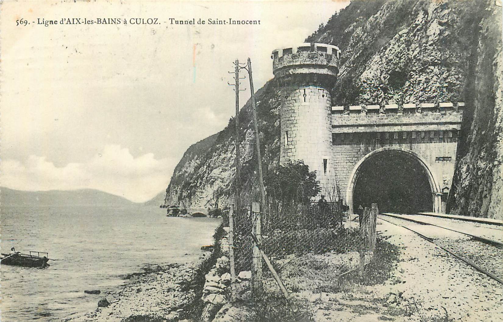 CPA Ligne d'Aix les Bains a Culoz Tunnel de Saint Innocent 