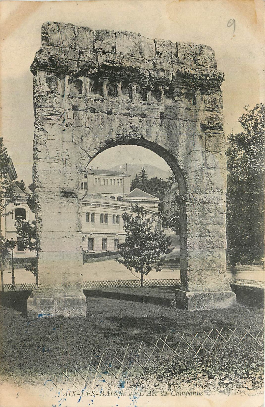 CPA Aix les Bains L'Arc de Campanus 