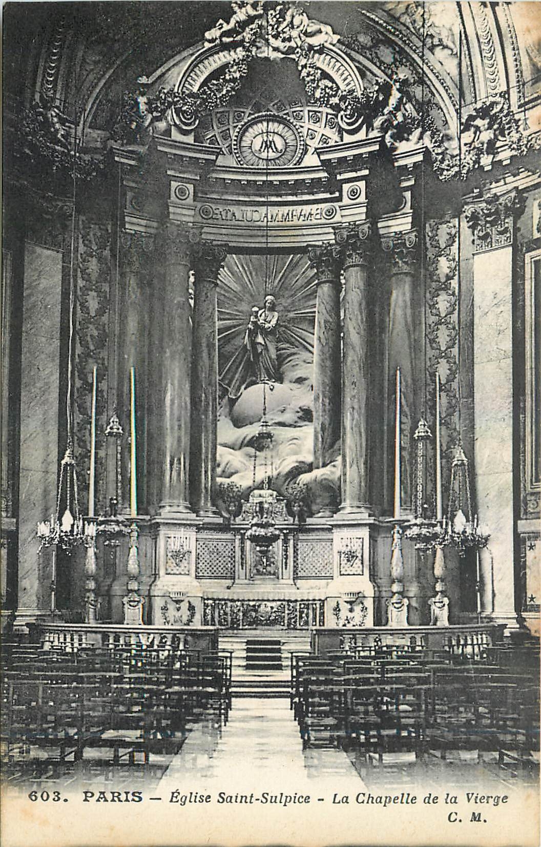 CPA Paris Eglise Saint Sulpice La Chapelle de la Vierge 