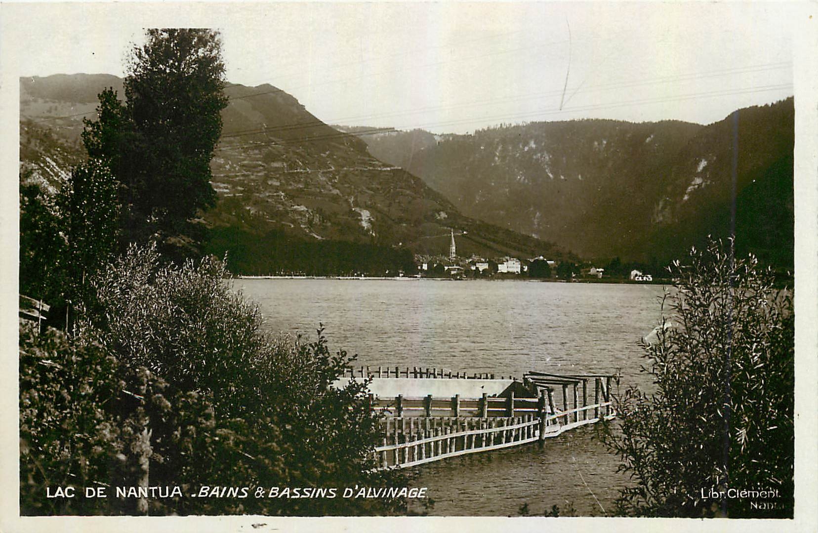 CPA Lac de Nantua Bains Bassin d'Alvinage 
