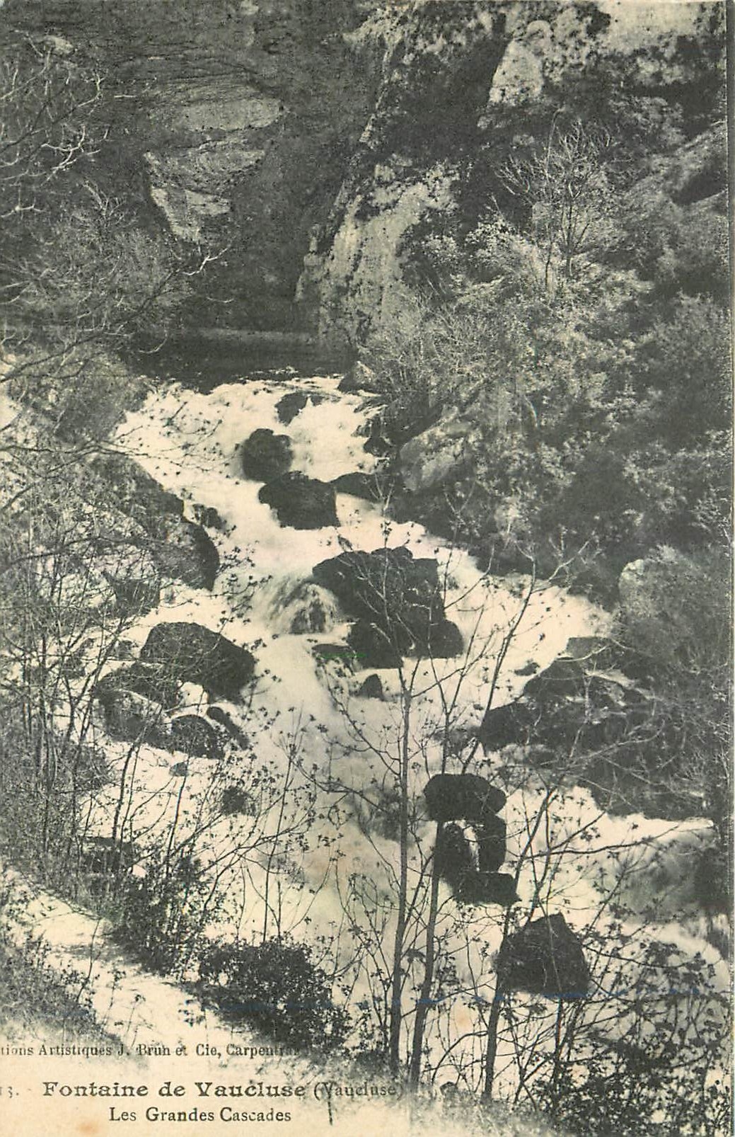 CPA Fontaine de Vaucluse Les Grandes Cascades 
