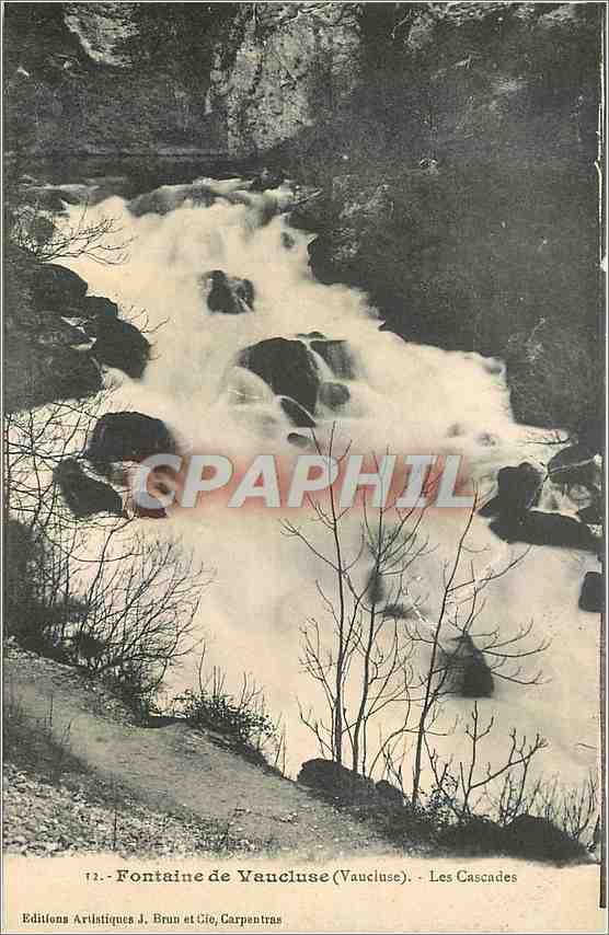 CPA Fontaine de Vaucluse Les Cascades 