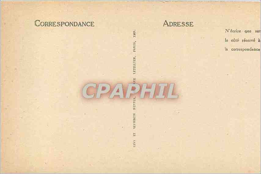 CPA Auxerre Vue generale prise du Clocher de Saint Pierre  — Rückseite