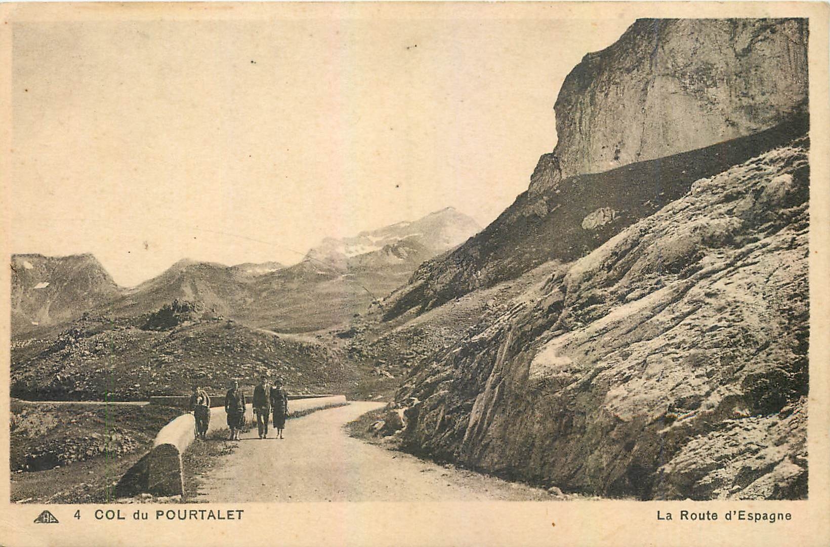 CPA Col du Pourtalet La Route d'Espagne 