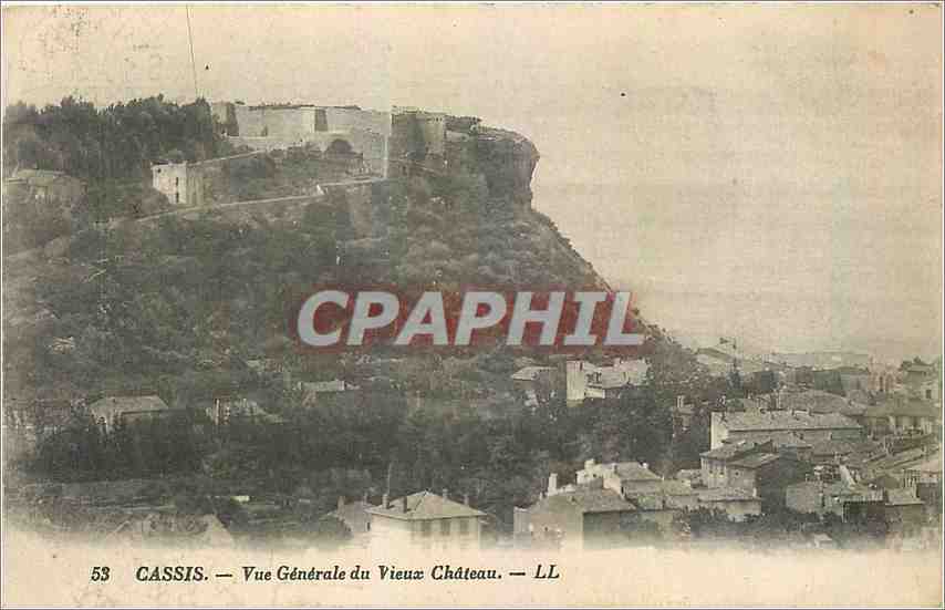CPA Cassis Vue Generale du Vieux Chateau 