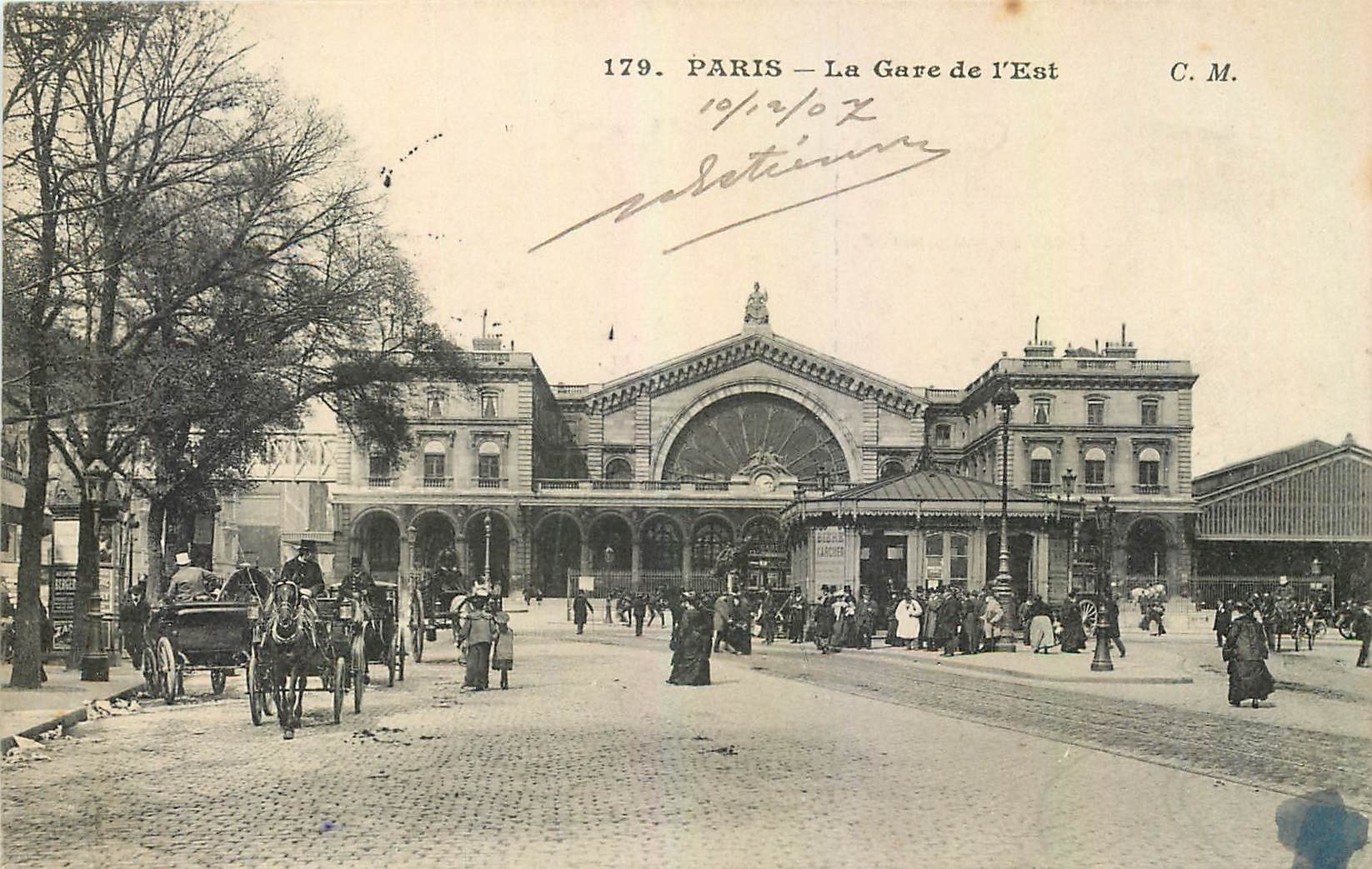 CPA Paris La Gare de l'Est 