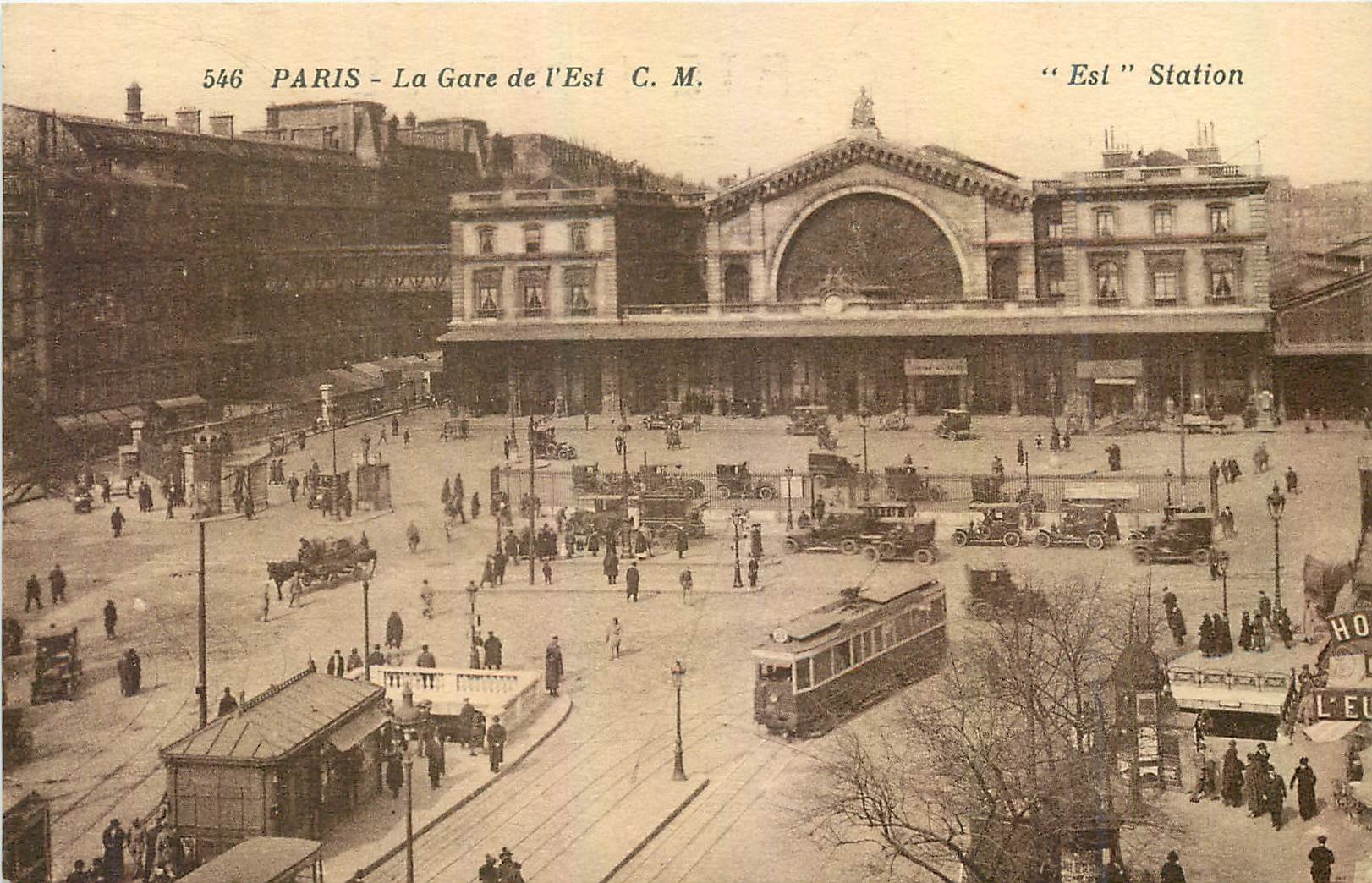 CPA Paris La Gare de l'Est 