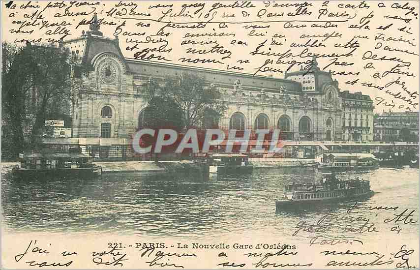 París — La Nueva Estación de Orléans — CPAPHIL n°221