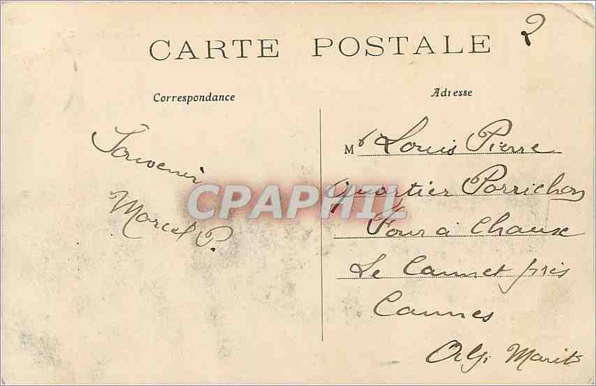 CPA Paris Panorama vers le Boulevard Richard Lenoir  — Verso