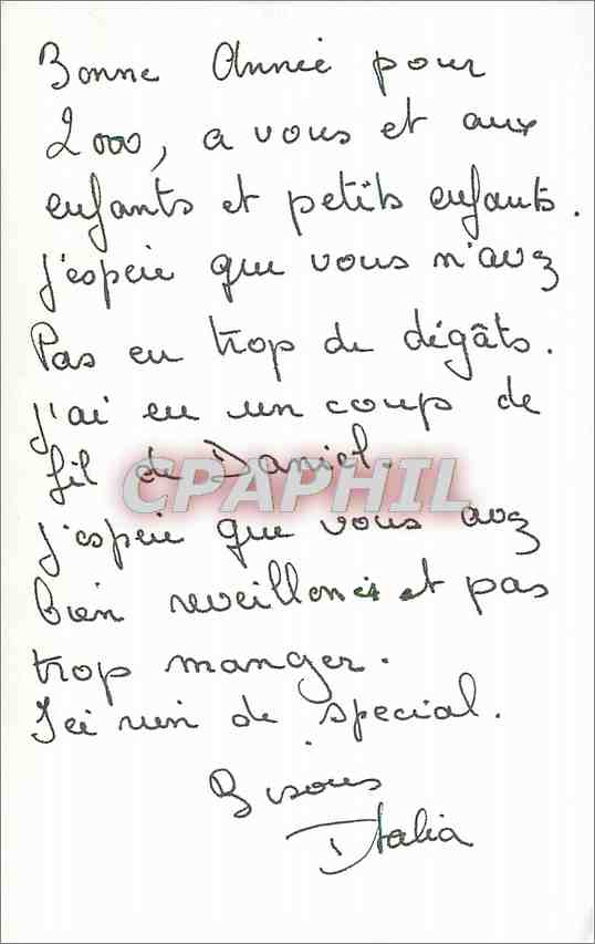 CPA Bonne et Heureuse Annee  — Rückseite