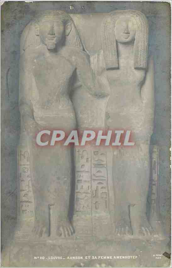 CPA Louvre Aunson et sa Femme Amenhotep 