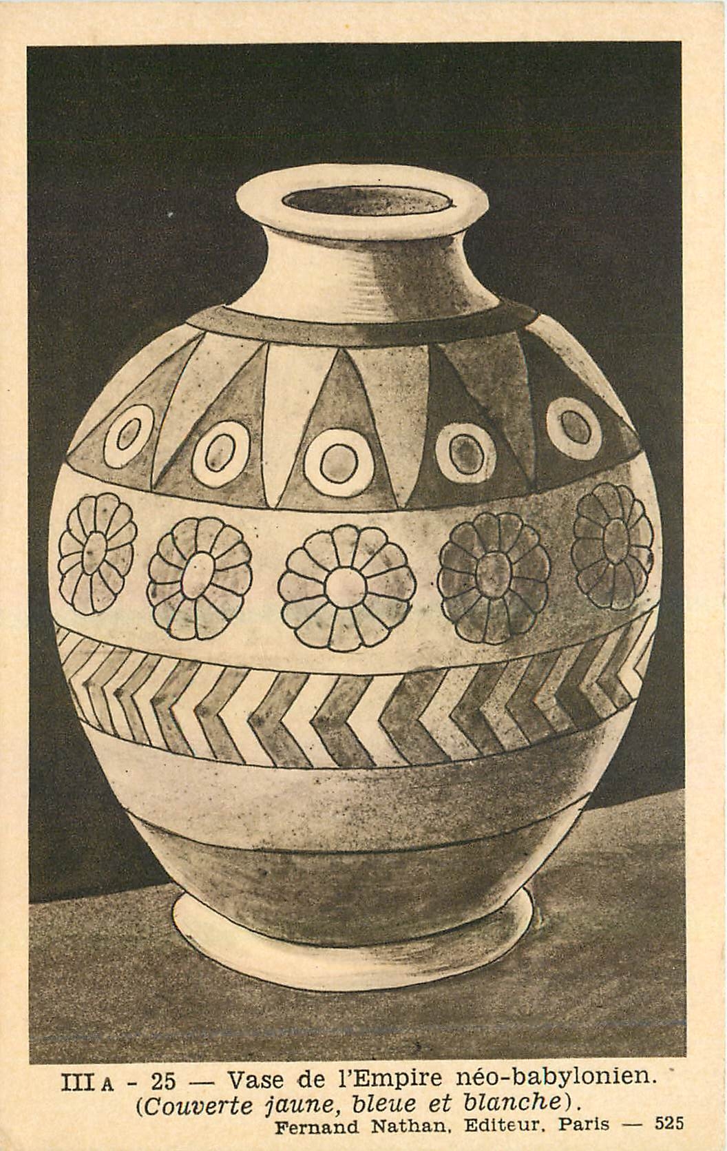CPA Vase de l'Empire neo babylonien 
