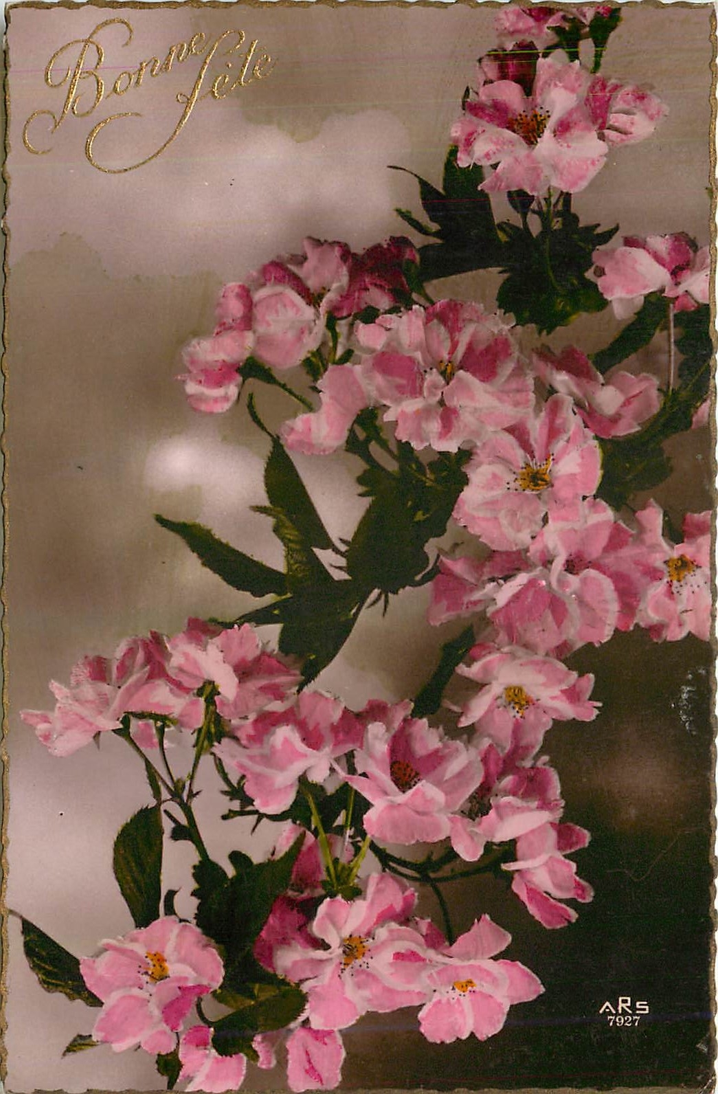 CPA Bonne Fete Fleurs