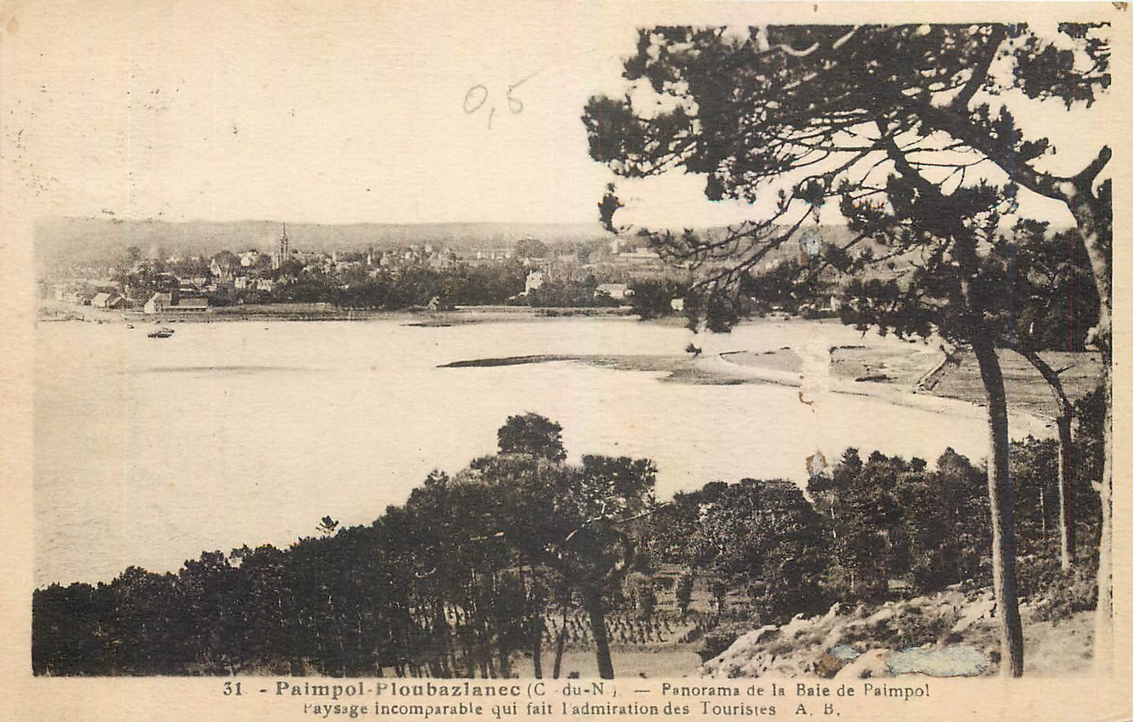 CPA Paimpol Ploubazlanec C du N Panorama de la Baie de Paimpol 