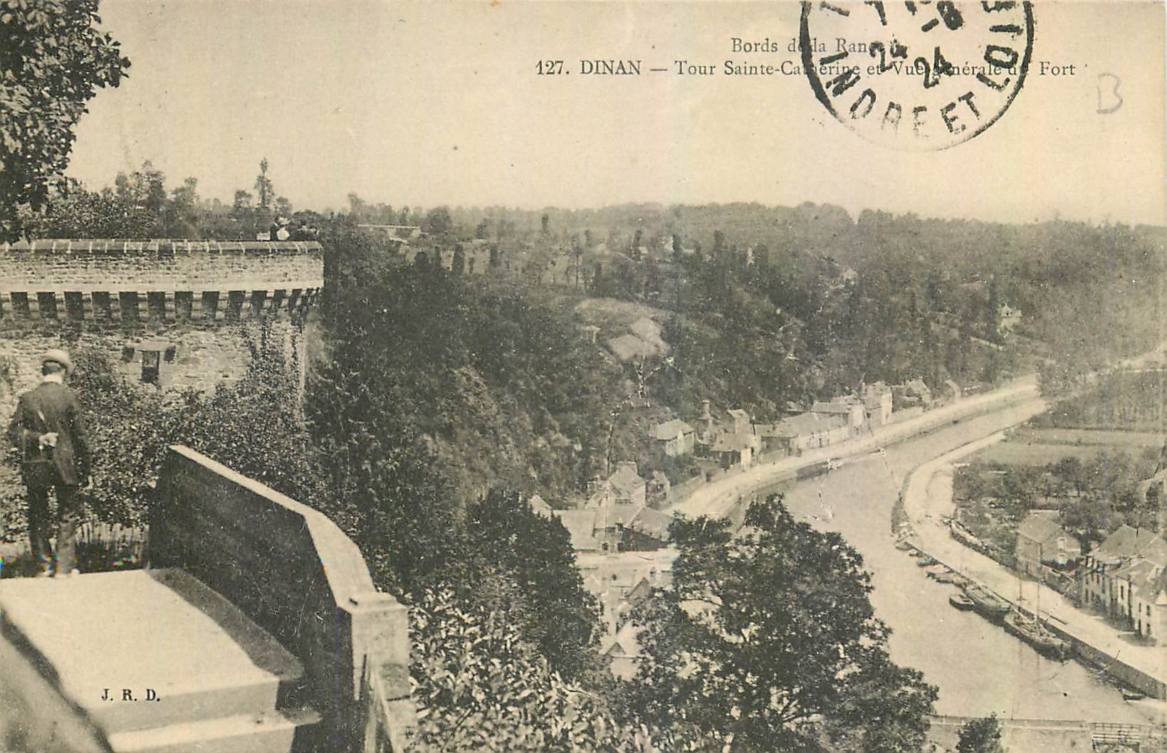 Dinan — Tour Sainte-Catherine et Vue Générale du Fort — Bords de la Rance