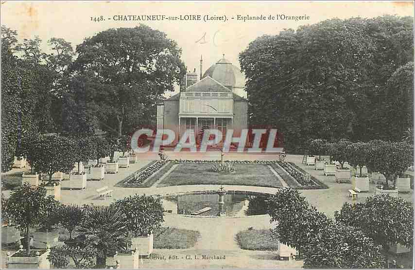 CPA Chateauneuf sur Loire Loiret Esplanade de l'Orangerie 