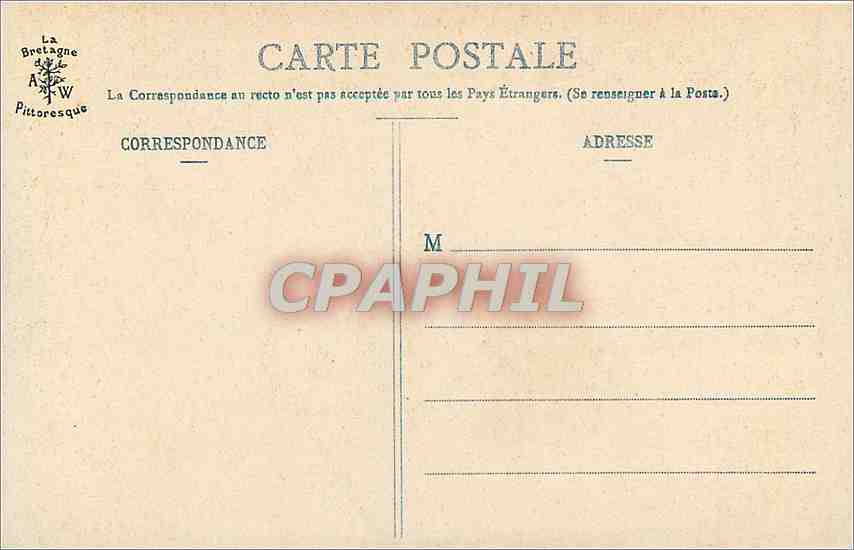 CPA Cap Frehel La Fauconniere  — Rückseite