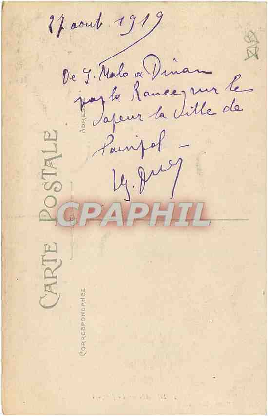 Dinan — Le Jerzual — Artaud et Nozais, Nantes, n°2 — Reverso