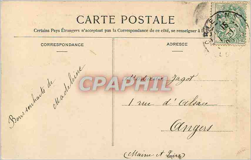 CPA Olivet Les Bords du Loiret Paul Foret  — Rückseite
