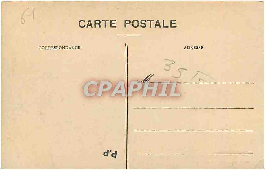 CPA Alencon L'Hotel de Ville  — Rückseite