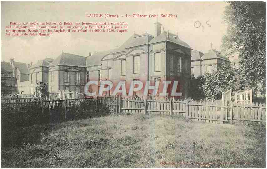 CPA Laigle Orne Le Chateau cote Sud Est 