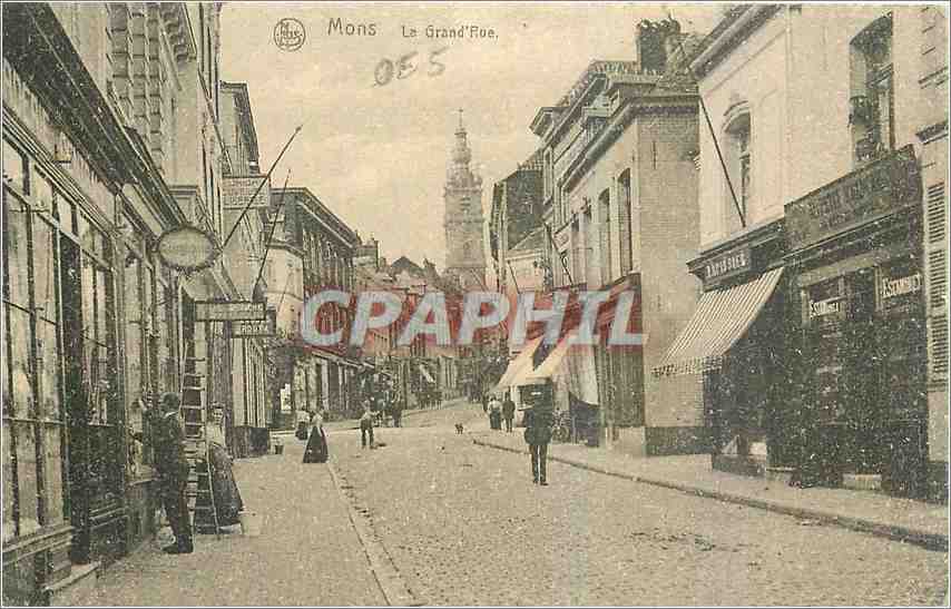 CPA Mons La Grand Rue 
