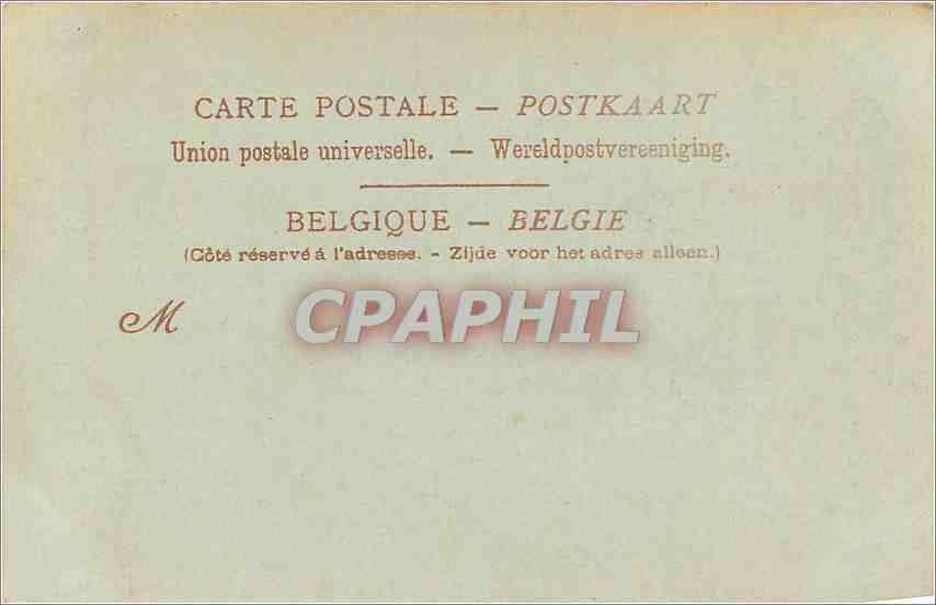 CPA Maison des Corporations Grand Place Bruxelles  — Rückseite