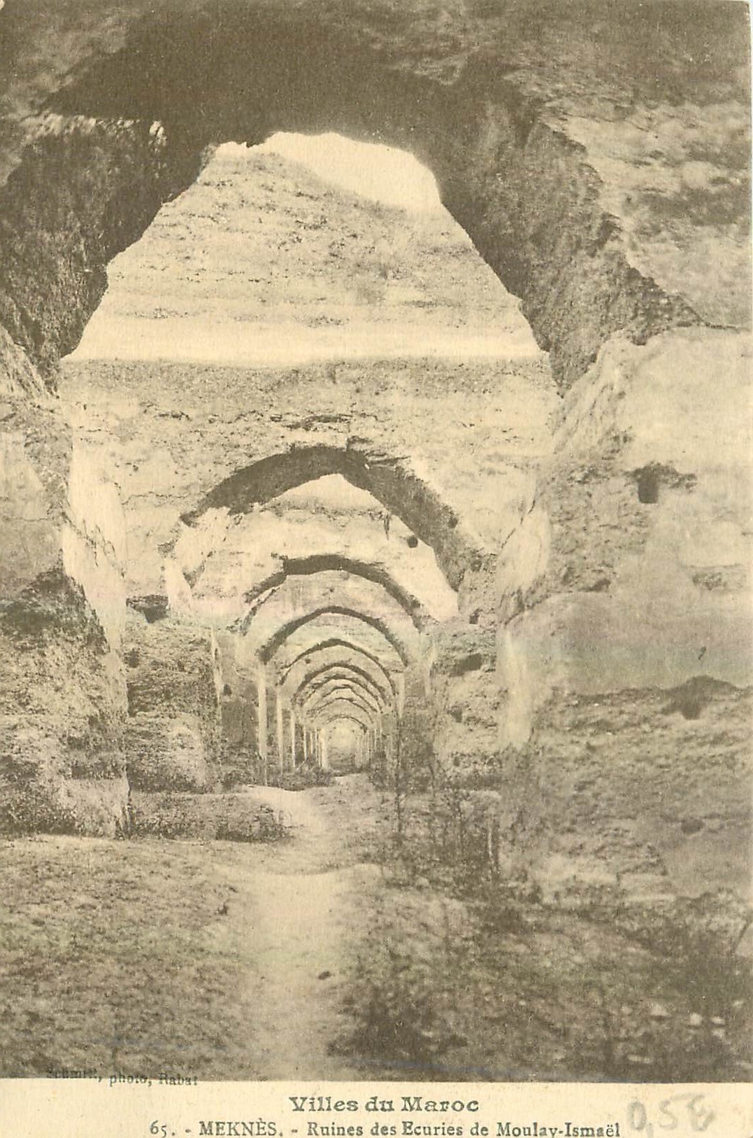CPA Villes du Maroc Meknes Ruines des Ecuries de Moulay Ismael 