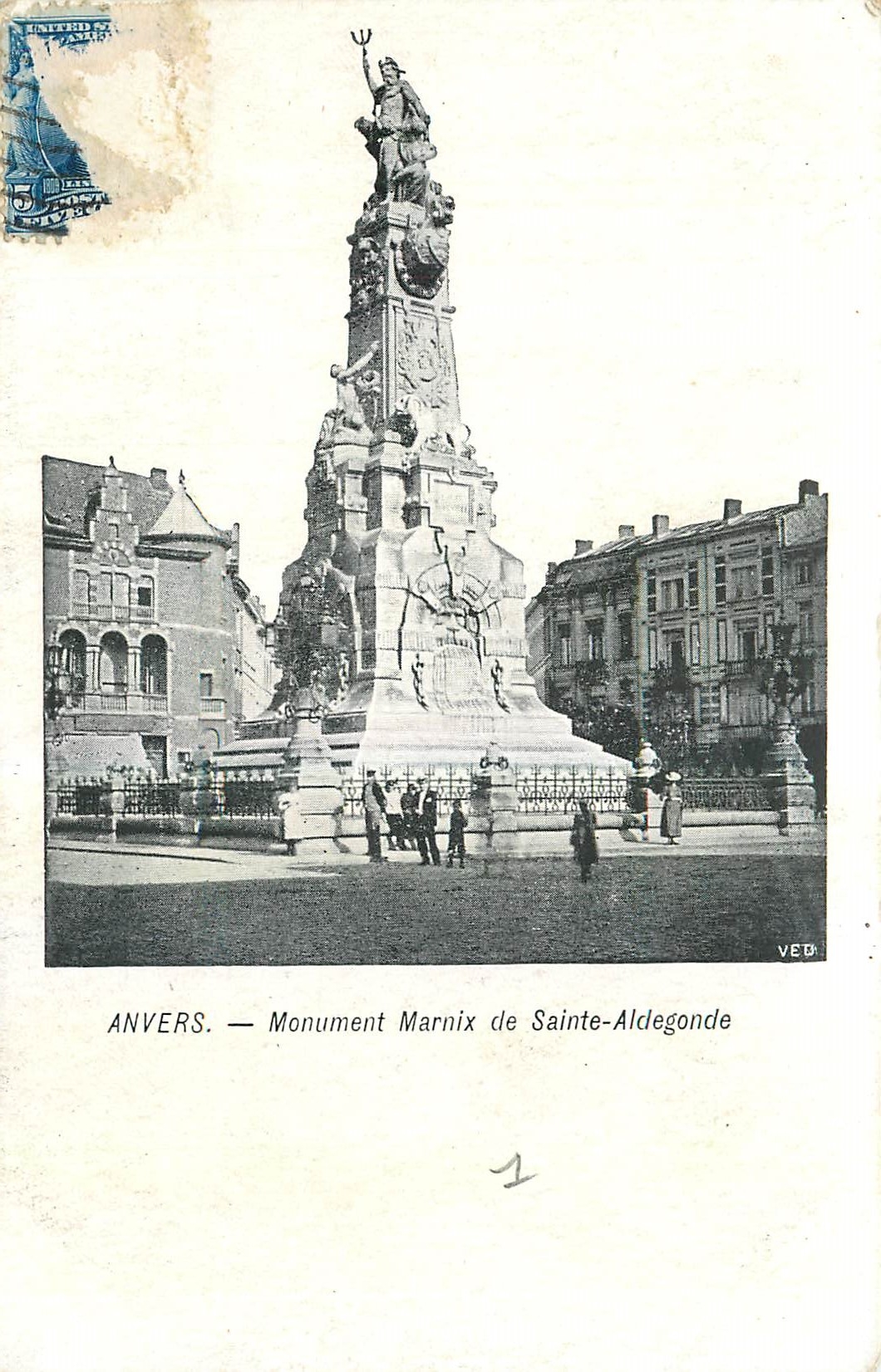 CPA Anvers Monument Marnix de Sainte Aldegonde 