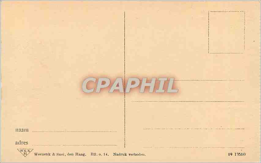 CPA Rotterdam Maasgezicht Bateaux — Rückseite