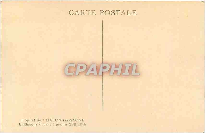Chaire à prêcher XVIIe siècle — Hôpital de Chalon-sur-Saône — éditeur non identifié — Rückseite