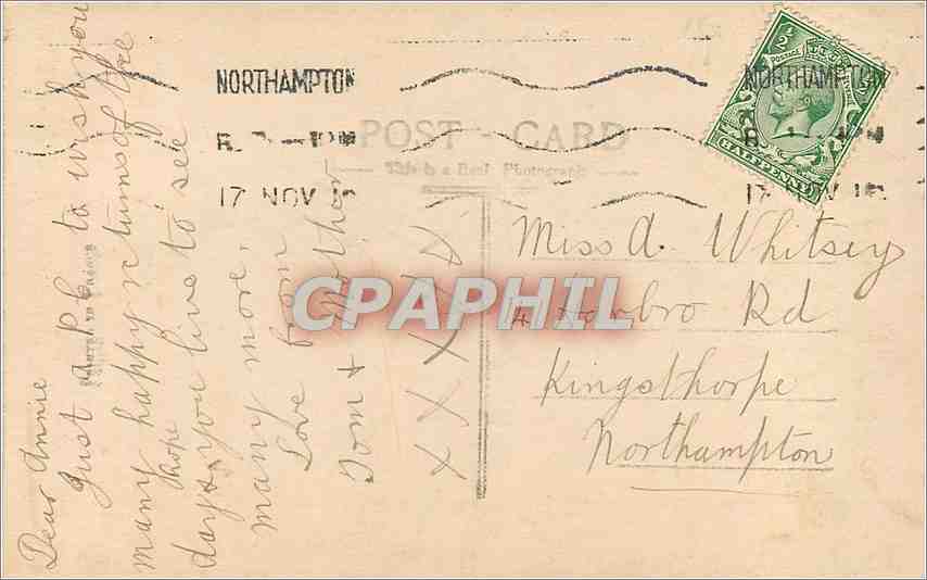 CPA A Happy Birthday  — Verso