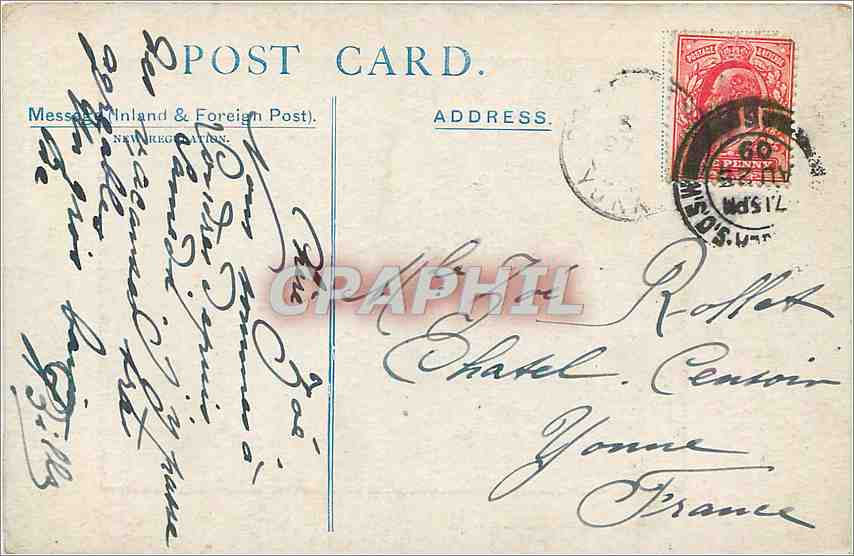 CPA The Bank and Royal Exchange London  — Verso