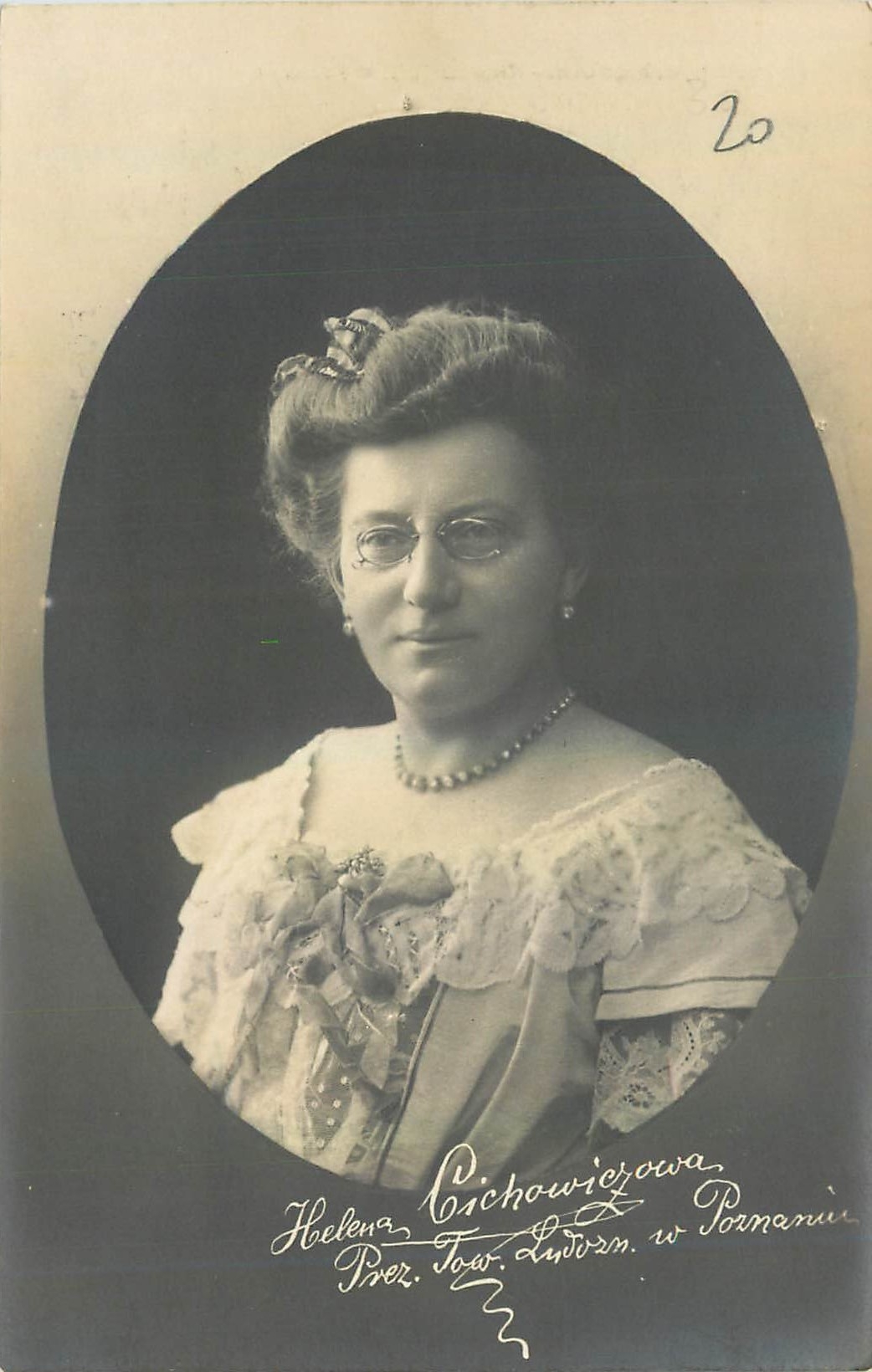 Helena Cichowiczowa — Portrait — Fondatrice du Musée Ethnographique à Poznań