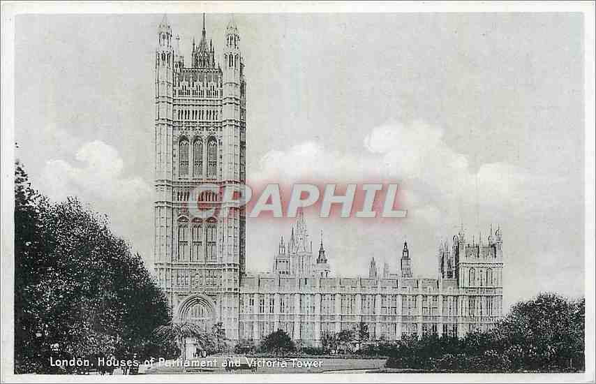 London. Houses of Parliament and Victoria Tower — éditeur non visible